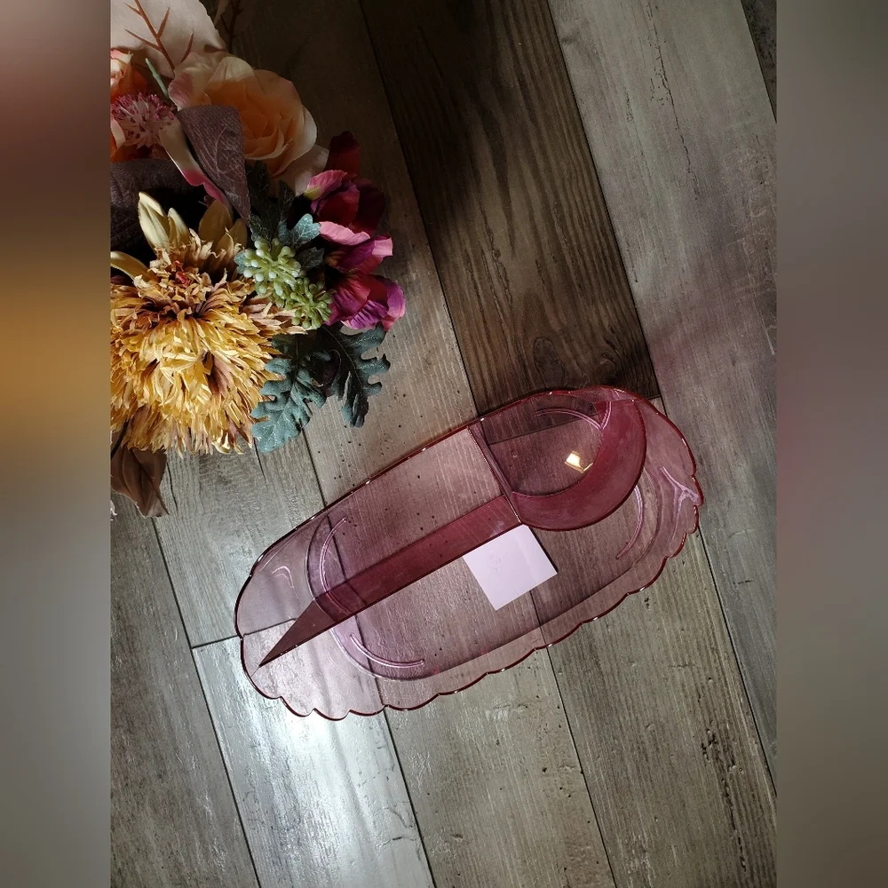 NWT Pink Acrylic Beauty Organizer 5.5
